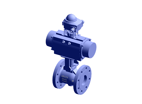 ABV40 Si2 Air Actuated Boiler Blowdown Valve DN50 ASME 150 Zinc plated Carbon Steel No Timer Spirax Sarco