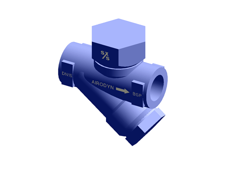 Airodyn S Compressed Air Drain Trap 1/2" BSPT Stainless Steel with Fine Lapped Disc, 3.1 Cert Spirax Sarco