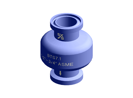 BTS7.1 Clean Steam Trap 3/4" x 1/2" Tri-Clamp ASME BPE Stainless Steel 3.1 Spirax Sarco