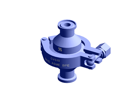 CVS10-2F Sanitary Check Valve with Soft Seat 1/2" Tri-Clamp DIN 32676-2 Stainless Steel with Surface Finish ASME BPE SFV4 Spirax Sarco