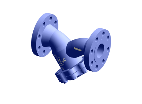 Fig 34 Strainer (ASTM Material) 1/2" ASME 300 Carbon Steel 100 Mesh Screen with 1/4" NPT Drain Valve Connection Spirax Sarco