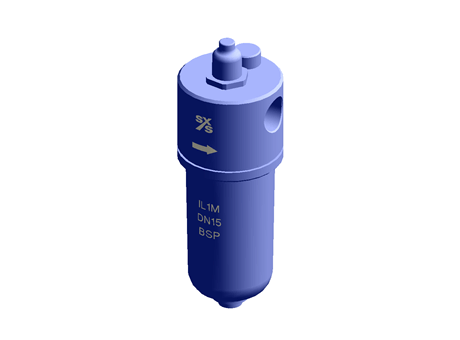 IL1M Monnier Compressed Air Lubricator 1/2" BSP Polycarbonate Bowl Spirax Sarco