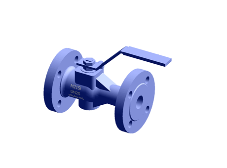 M21Si2 ISO Reduced Bore Ball Valve 1" PN40 (BS) Carbon Steel Spirax Sarco