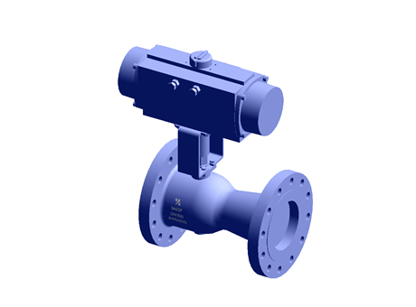 M40F ISO Firesafe Ball Valve with BVL384X BVA345S12 MV11 DN150 ASME 300 Zinc Plated Carbon Steel Spirax Sarco