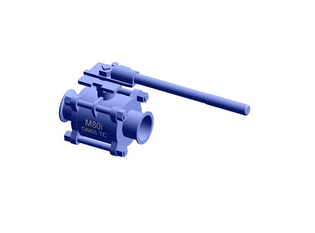 M80iVEP CF ISO Ball Valve 4" Tri-Clamp Stainless Steel Spirax Sarco