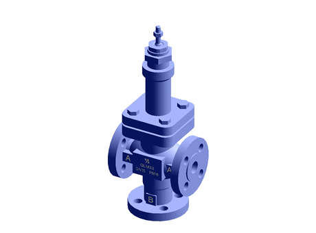 QL33D - Standard Bonnet Three-port Control Valve DN50 PN16 Cast Iron Spirax Sarco