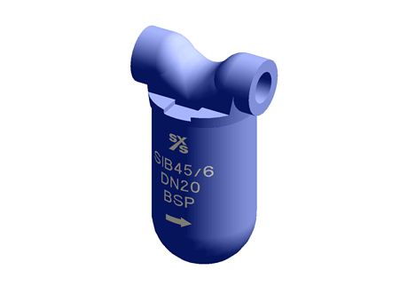 SIB45/5 Sealed Inverted Bucket Steam Trap 3/4" Socket Weld Stainless Steel with Check Valve Spirax Sarco