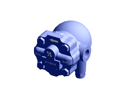IFTGS14-14 Ball Float Steam Trap (R-L) 1/2" NPT Austenitic Stainless Steel with Integral WSS1 Spirax Sarco